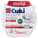 Cuki Conserva e Cuoce Vaschette Alluminio con Coperchi ultra-forza 8cm 10 pz